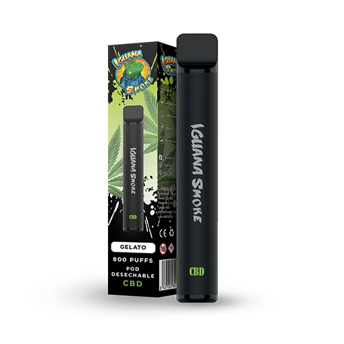 Pod Desechable de CBD – Iguana Pod Gelato 800 CBD 6%